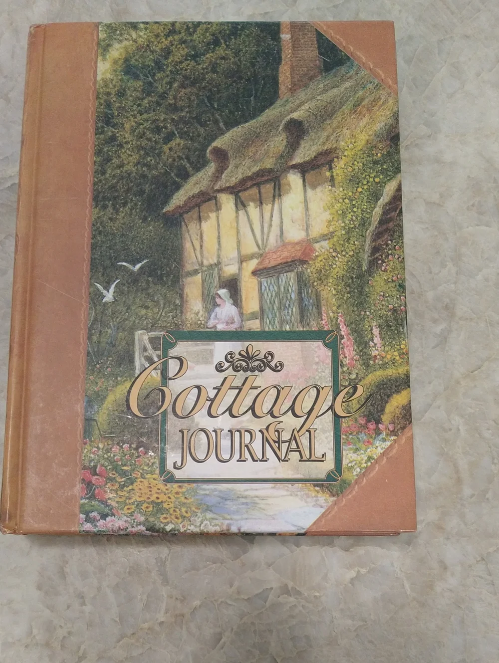 Hardcover Notebook - Brown and Multicolor